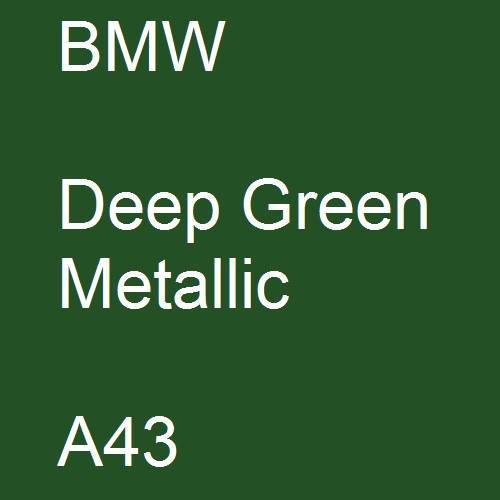 BMW, Deep Green Metallic, A43.